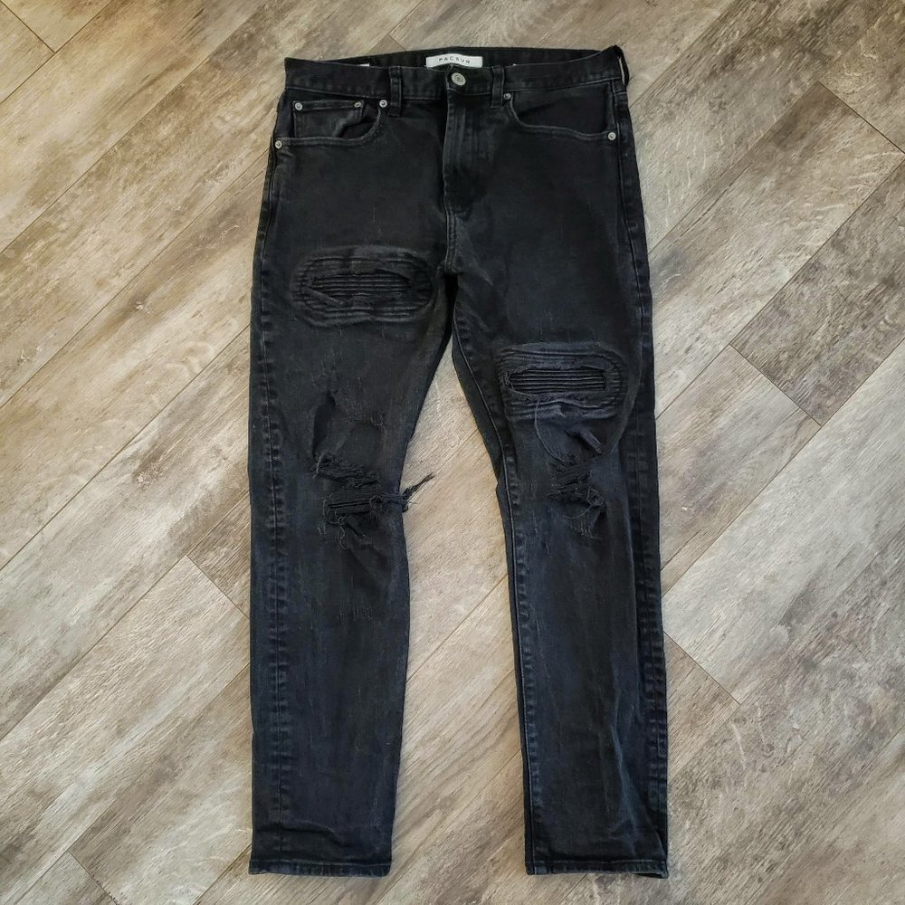 Pacsun Men's Slim Taper Stacked Jeans 30 x 30‎